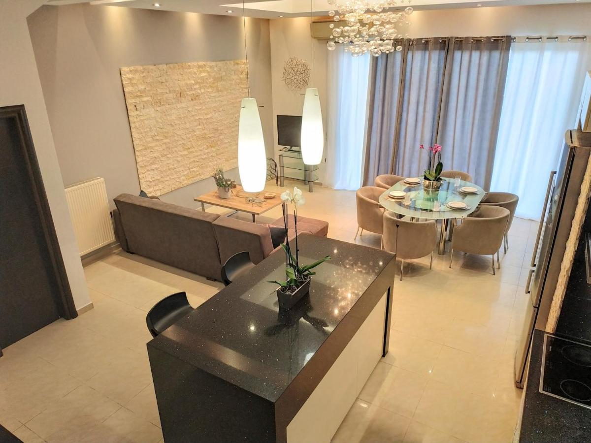 Luxury Apartment With Sea View Near Kallithea Koszkinú Kültér fotó